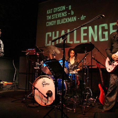 Bild enthält, Concert, Crowd, Person, Group Performance, Music Band, Guitar, Adult, Male, Man, Microphone