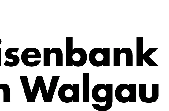 Das Bild zeigt das Logo von Reisenbank im Walgau, mit einem stilisierten 'X' in Gelb und Schwarz auf der rechten Seite, wobei der Name in fetter schwarzer Schrift auf weißem Hintergrund steht.