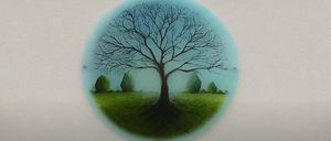 Bild enthält, Plant, Tree, Art, Painting, Potted Plant, Building, Wall, Oak, Sycamore, Plate