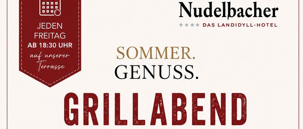 A summer evening of enjoyment. Chef Reinhold Malle serves grill specialties, fresh salads, culinary sides, and vegetarian delights. The evening concludes with a sweet dessert surprise.