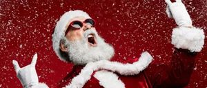 Bild enthält, Festival, Sunglasses, Adult, Male, Man, Person, Christmas, Glove, Santa Claus, Face