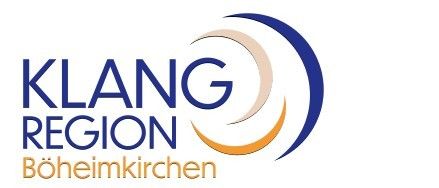 Das Logo einer Musikschule an verschiedenen Standorten, einschließlich Boheimkirchen, Kas Kirchstetten, Michel Pyhra und Stossing. Das Logo zeigt den Namen 'ANG ON kirchen' in einer stilisierten Schrift.