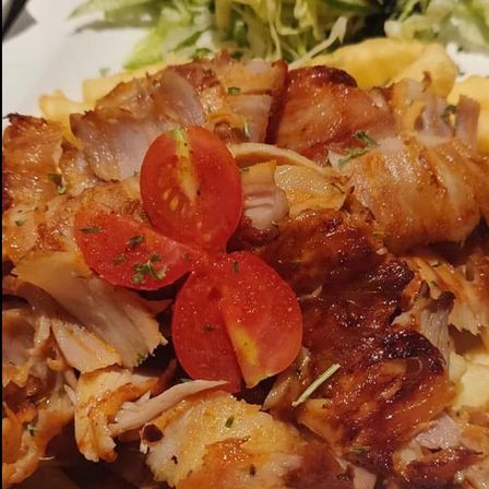 Bild enthält, Food, Food Presentation, Plate, Meat, Mutton, Brunch