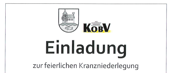 Einladung zur feierlichen Kranzniederlegung im Gedenken an die Opfer der beiden Weltkriege am Sonntag, den 26.10.2025. Der Festmarsch führt vom Gemeindeamt zum Kriegerdenkmal. Der Abschluss erfolgt im Hof des Gemeindeamtes. Teilnehmende Vereine sind Musikverein, Kriegeropfer- und Behindertenverband, Ortsgruppe, Freiwillige Feuerwehr, Rotes Kreuz, Männergesangverein, Österreichische Rettungshundebrigade und Staffel.