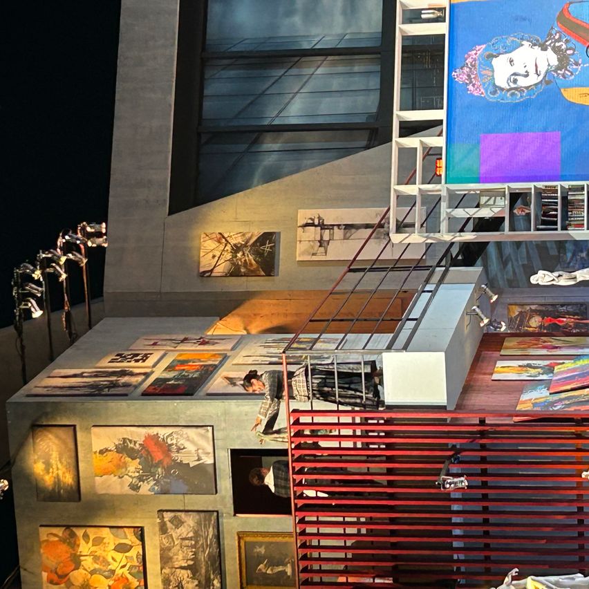 Bild enthält, Art, Collage, Building, Painting, Person, Advertisement, Baby, Face, Head, Canvas