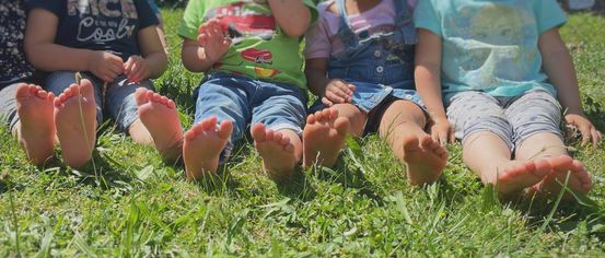Barefoot, Person, Grass, Plant, Baby, Clothing, Shorts, Face, Outdoors, Lawn