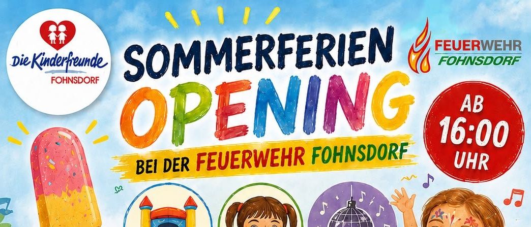 Besuchen Sie das Public Viewing bei der Feuerwehr Fohnsdorf am 10. Juli 2026 um 21:00 Uhr. Genießen Sie kostenlose Eislutscher, einen Sprungburg und eine Kinderdisco. Feiern Sie den Feiertagsstart mit uns!