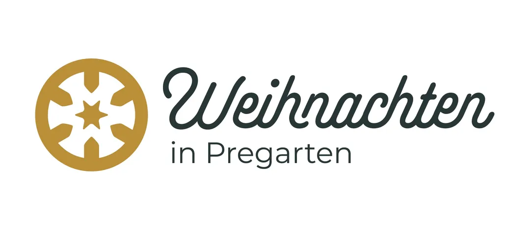 Das Logo für 'Weihnachten in Pregarten' auf weißem Hintergrund. Der Text ist in einer fetten, schwarzen Schrift.