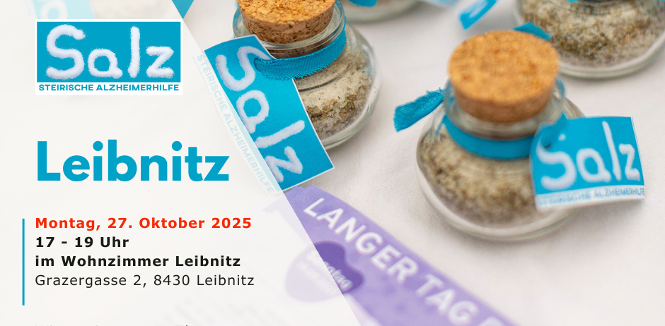 Veranstaltung am 27. Oktober 2025 um 19 Uhr. Gespräch über das Leben mit Demenz, abgehalten im Wohnungszimmer in Leibnitz. Kommen Sie für Einblicke zum Risikomanagement.