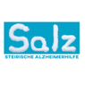 Ein blaues Logo mit weißem Text, das 'Salz' buchstabiert und die Wörter 'Steirische Alzheimerhilfe' darunter.