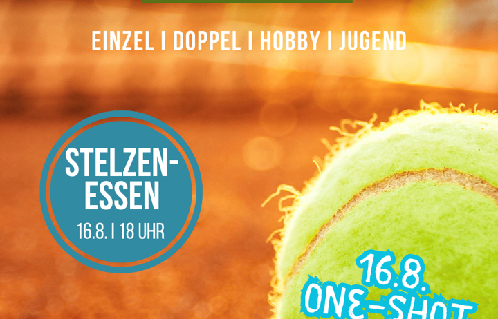 Tennisveranstaltung beim TC Eggenburg vom 4. bis 17. August 2025. Einzel, Doppel, Hobby und Jugend. Veranstaltung am 16. August um 18:00 Uhr.