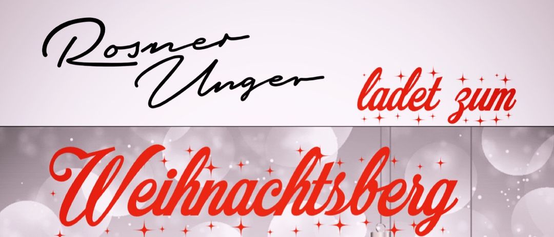 Plakat für den Weihnachtsberg-Event am 6.12.2025 von 13-18 Uhr. Aktivitäten umfassen Wein und Glühwein, Naturparkstationen, Geschenke verteilen, Etiketten gestalten und Badekugeln herstellen.