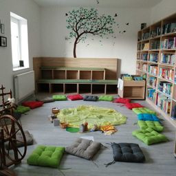 Bild enthält, Furniture, Home Decor, Bookcase, Wheel, Building