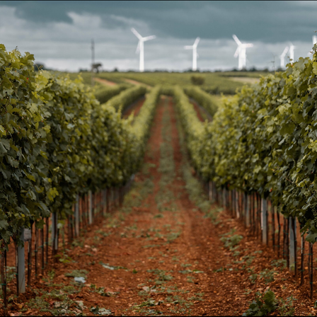 Bild enthält, Nature, Outdoors, Countryside, Rural, Farm, Vineyard, Windmill