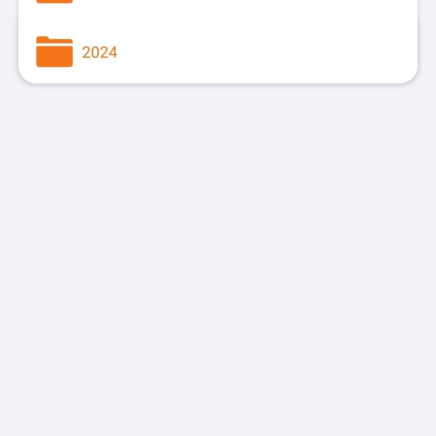 Das Bild zeigt einen weißen Hintergrund mit einem orangefarbenen Ordnersymbol und der Nummer 2024 links davon.