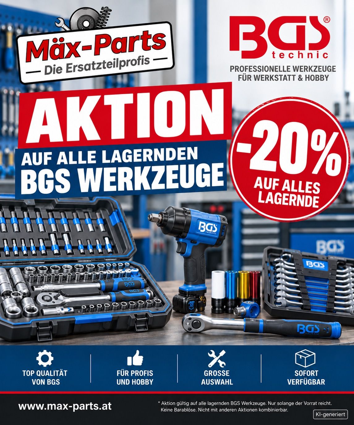 Das ganze Werkzeug im Lager -20% 