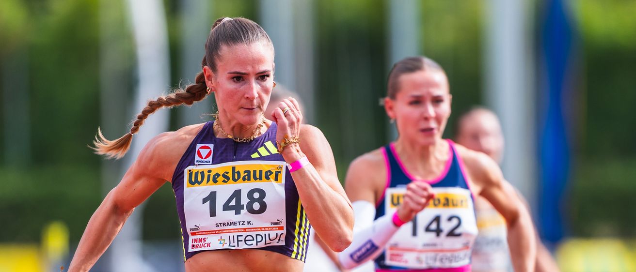 Strtametz und Engel im Hürdensprint