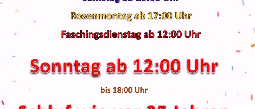 Werbeplakat für Freistoan 2026 mit Daten und Uhrzeiten für verschiedene Veranstaltungen. Die Veranstaltungen sind von Freitag um 18:00 Uhr bis Sonntag um 18:00 Uhr. Das Plakat erwähnt das Schlafen wie vor 35 Jahren seit 1991 im Keller des Vereinsheims.