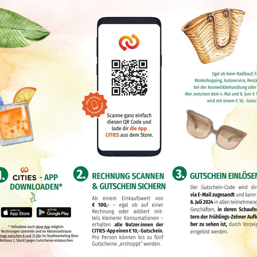 Bild enthält, Advertisement, Poster, QR Code, Herbal, Wallet, Ice Cream