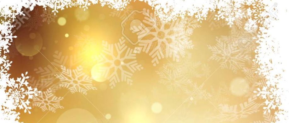 Ein goldener Weihnachtshintergrund mit Schneeflocken, mit einem Wasserzeichen in der Mitte. Symbole für Kamera und Textüberlagerung unten. Ein blauer Knopf mit der Aufschrift 'Öffnen'.