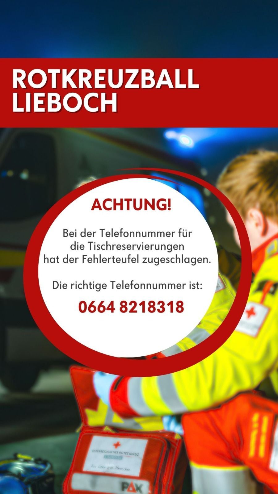 Attention! The wrong telephone number has been provided for desk reservations. The correct telephone number is: 0664 8218318.