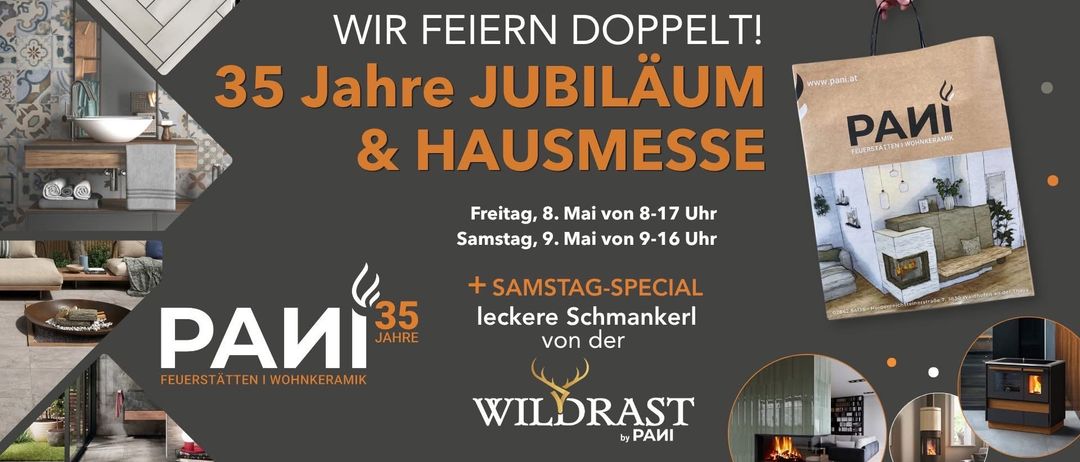 Feiern Sie mit uns! 5-jähriges Jubiläum & Hausmesse am Freitag, 8. Mai von 8-17 Uhr und Samstag, 9. Mai von 9-16 Uhr. Genießen Sie ein Samstag-Special mit leckeren Leckereien von Wohnkeramik.