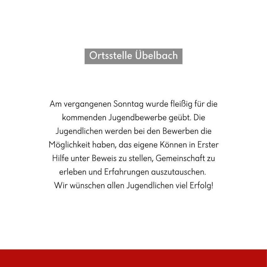 Ein Flyer für das bevorstehende Jugendrekrutierungsevent bei Ortsstelle Überbach. Es hebt die Möglichkeit für Jugendliche hervor, ihre Fähigkeiten unter Beweis zu stellen, Gemeinschaft zu erleben und Erfahrungen auszutauschen. Wir wünschen allen jungen Teilnehmern viel Erfolg.