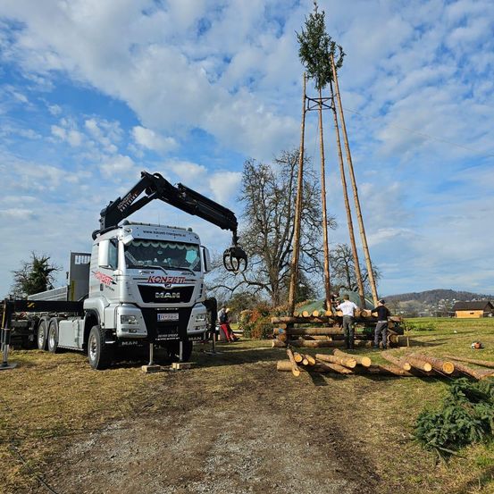 Bild enthält, Transportation, Truck, Vehicle, Person, Outdoors, Flat Bed Truck, Machine, Wheel
