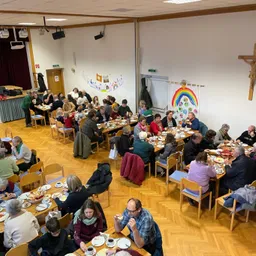 Adult, Female, Person, Woman, Indoors, Male, Man, People, Building, Restaurant