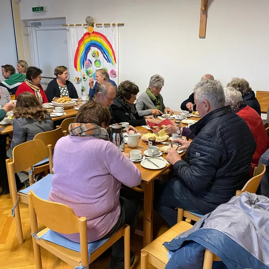 Cafeteria, Restaurant, Adult, Male, Man, Person, Brunch, Female, Woman, Chair