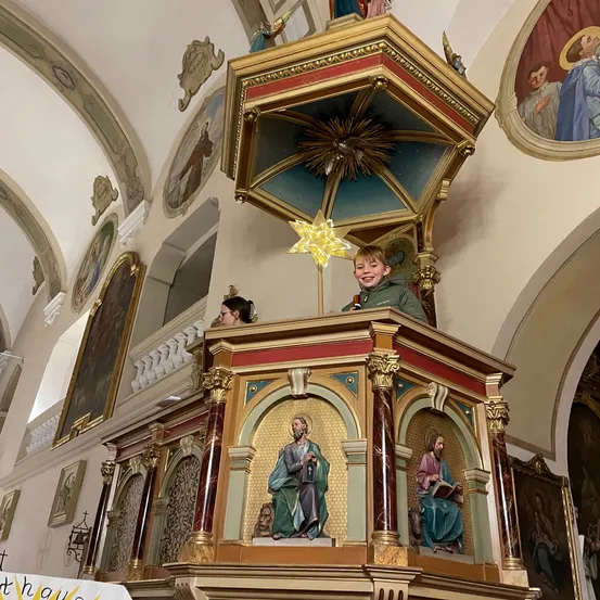 Altar, Building, Church, Prayer, Person, Boy, Child, Male, Indoors, Face