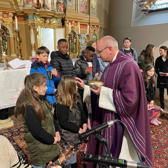 Adult, Female, Person, Woman, Male, Man, Coat, Boy, Child, Priest