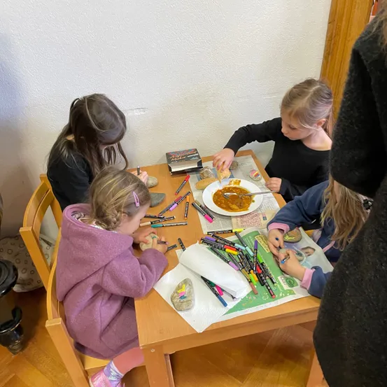 Adult, Female, Person, Woman, Table, Dining Table, Child, Girl, Brunch, People