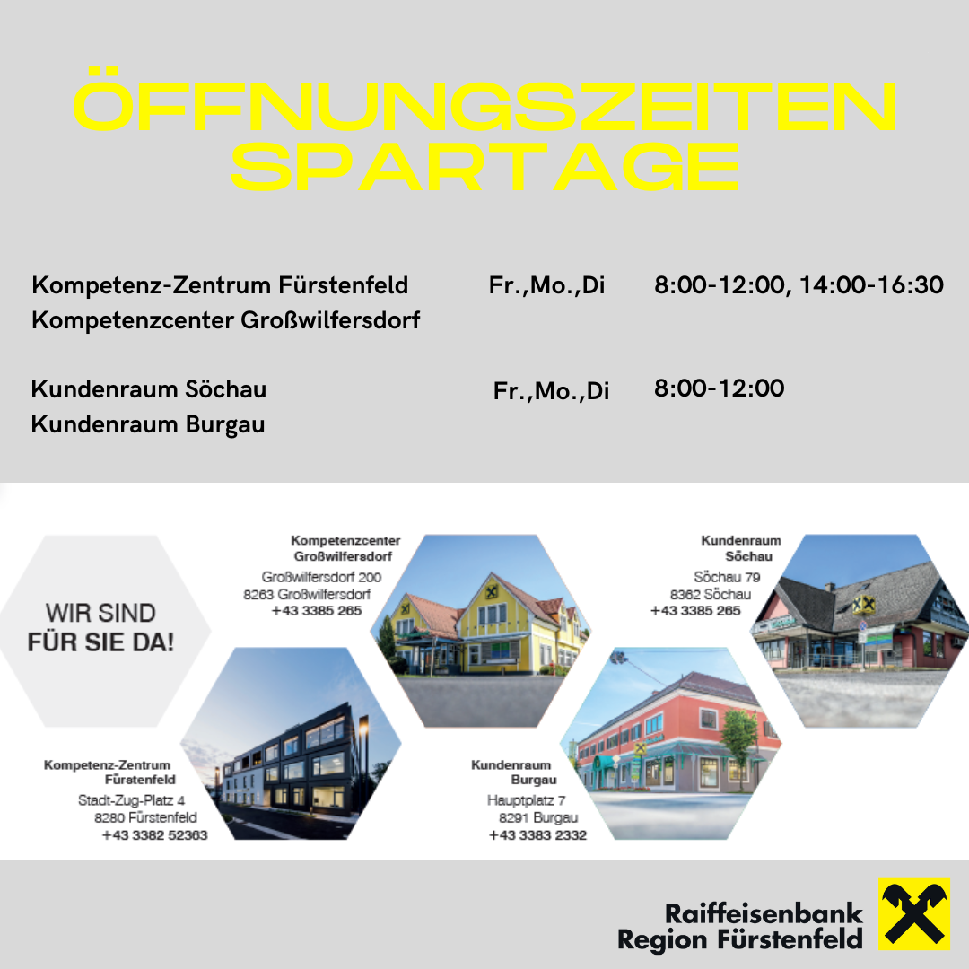 ffnungszeitenSpartage