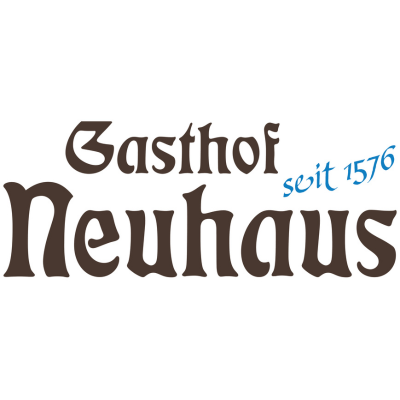Das Logo für Basthof Neuhaus, ein 1576 gegründetes Unternehmen, auf weißem Hintergrund dargestellt.