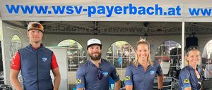 Image contains, People, Person, Groupshot, Adult, Male, Man, Wheel, E-scooter, Shorts, Bicycle