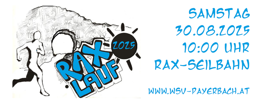 Eine Illustration für die RAX Lauf Veranstaltung am 30. August 2015, Beginn um 10:00 Uhr. Die Veranstaltung wird über www.wsv-daye beworben.