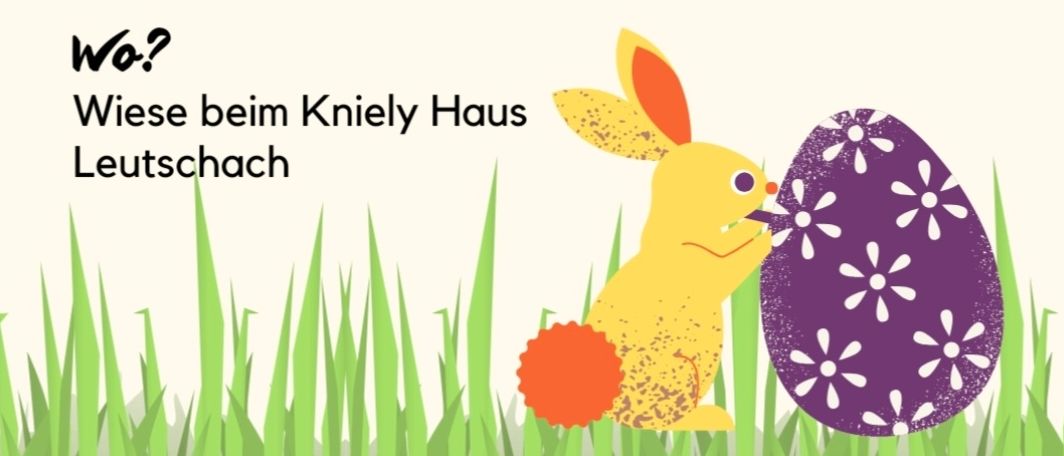 Am Ostersonntag, 4. April 2026, von 15 Uhr bis 17 Uhr, sind alle Kinder zur Osternestsuche eingeladen. Ort: Wiesenwiese beim Kniely Haus in Leutschach.
