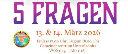 Plakat für Alex Rays Veranstaltung am 13. und 14. März 2026 mit einem Mann mit langen Haaren, der eine Pflanze hält. Einlass um 17.00 Uhr, Beginn um 18.00 Uhr im Gemeindezentrum Unterfladnitz. Ticketpreise: €15, €18.