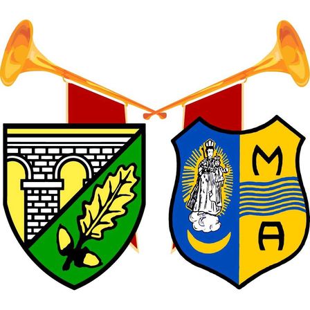 Bild enthält, Person, Armor, Brass Section, Horn, Musical Instrument, Shield, Face, Head