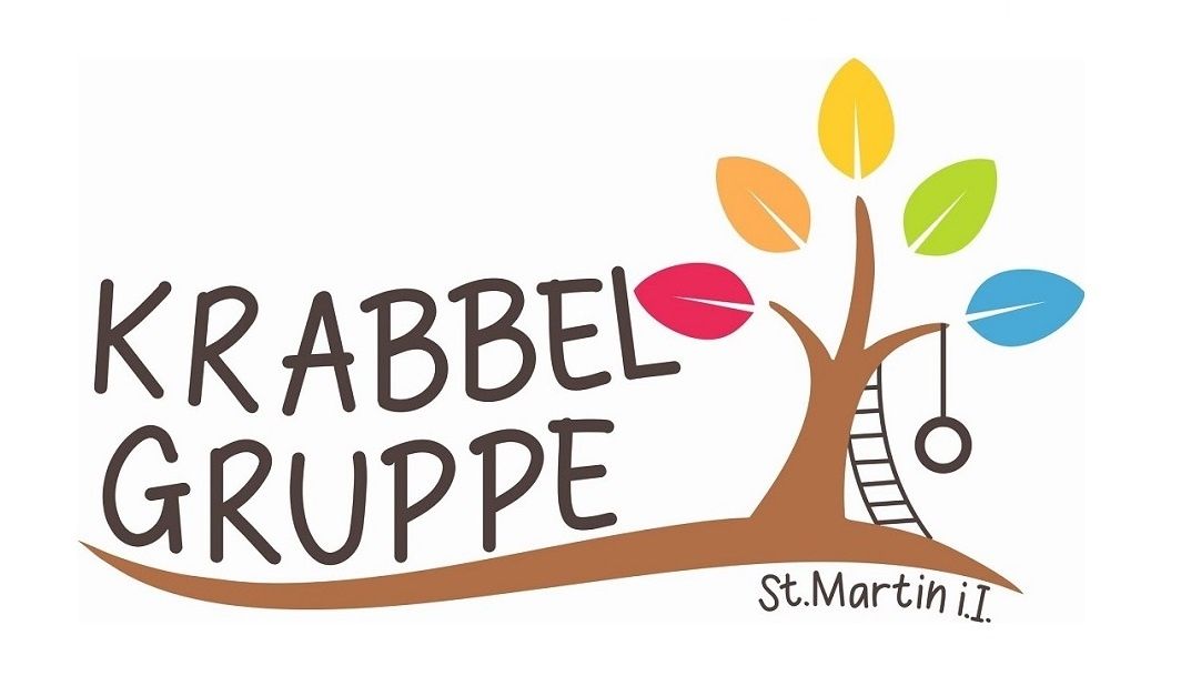 Logo der Rabbel Gruppe mit einem Baum, bunten Blättern, einer Leiter und einer Schaukel, in St. Martin i.I.