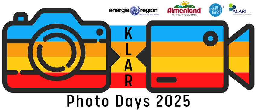 Logo der Photo Days 2025 mit einer Kamera und einem Filmstreifen, mit Logos verschiedener Organisationen.
