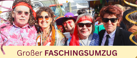 Werbeposter für ein Karnevalsevent in St. Ruprecht, mit Details zur Sammelzeit, dem Ort und der DJ-Performance. Das Event ist für den 17. Februar 2026 geplant.