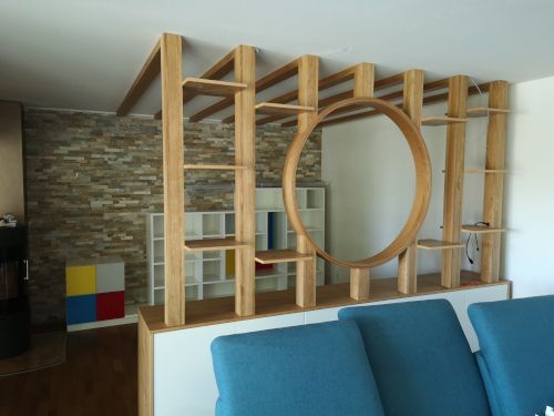 Indoors, Interior Design, Furniture, Living Room, House, Housing, Loft, Couch, Wood, Staircase
