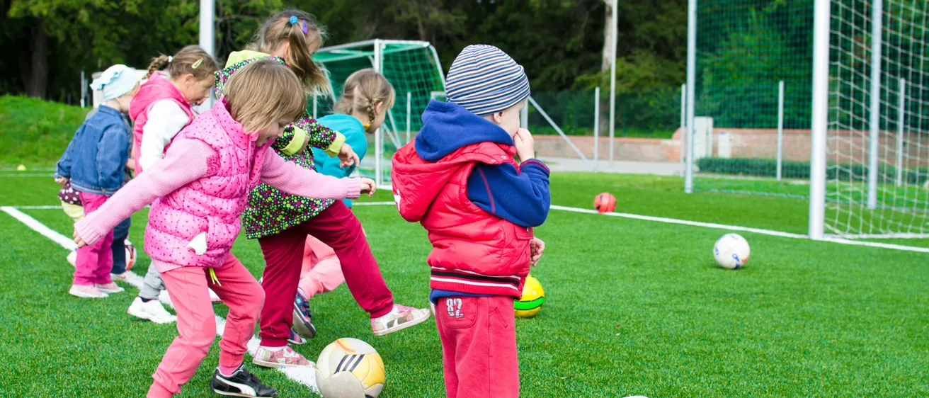 Soccer Ball, Sphere, Person, Child, Female, Girl, People, Shoe, Grass, Face