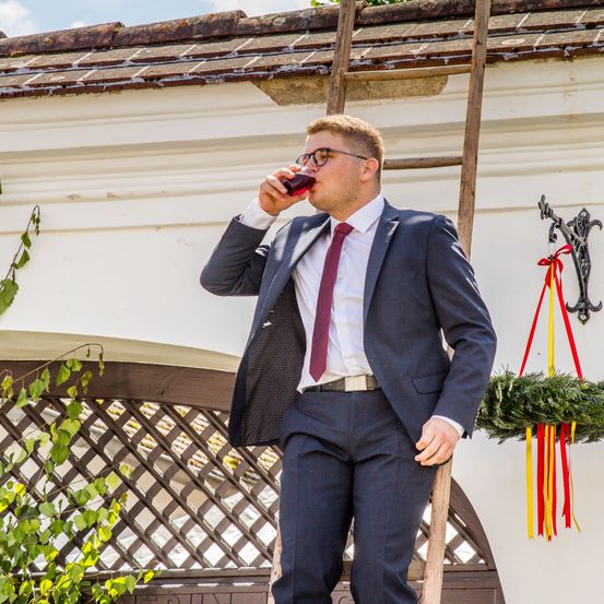 Bild enthält, Blazer, Coat, Jacket, Adult, Male, Man, Person, Plant, Face, Tie