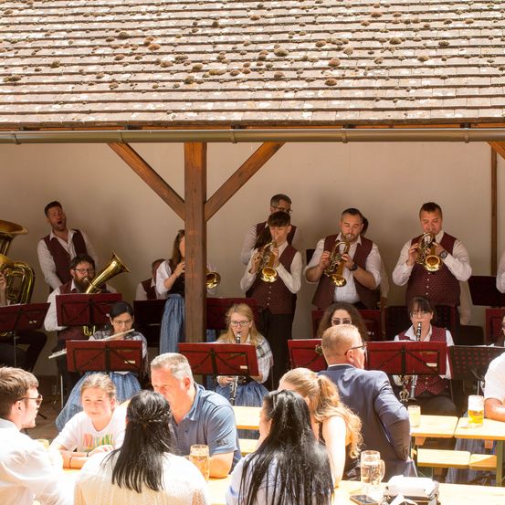 Bild enthält, Group Performance, Music Band, Musical Instrument, Person, Adult, Male, Man, Female, Woman, Indoors