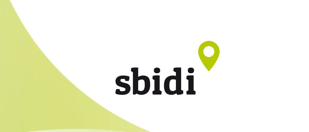 Das Bild zeigt einen grünen und weißen Hintergrund mit einem Kartensymbol und dem Text 'sbidi'. Darunter steht 'Glasfaser-Ausbau erweitert auf ganz St. Josef (Weststeiermark)'. Darunter befindet sich eine Website-Adresse, www.sbidi.eu/st-josef.