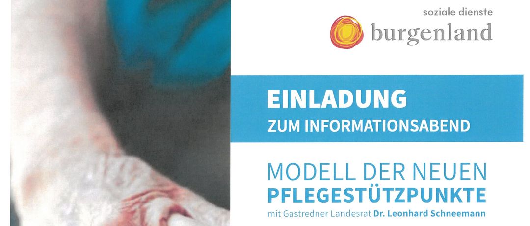 Eine Einladung zum Informationsabend am 5. November 2025 um 18:00 Uhr im Gasthof Schmalzl, Eisenstädter Strasse 13, 2485 Wimpassing an der Leitha. Organisiert von Leonhard Schneemann, einem Gastredner Landrat.