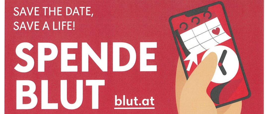 Blutspendetermin am Donnerstag, 07.05.2026 im Feuerwehrhaus Leitha von 14:00 bis 16:00 und 17:00 bis 20:00 Uhr. Sichern Sie jetzt Ihren Termin über blut.at. QR-Code für schnellen Zugang.